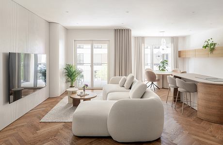 Apartment Eterna Sets a Calm Tone