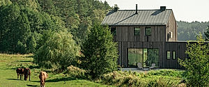 Country House Sets a Low Profile for a Lakeside Polish Retreat Home