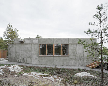 House Djurö Refines Indoor–Outdoor Living with Concrete Terrace - 1