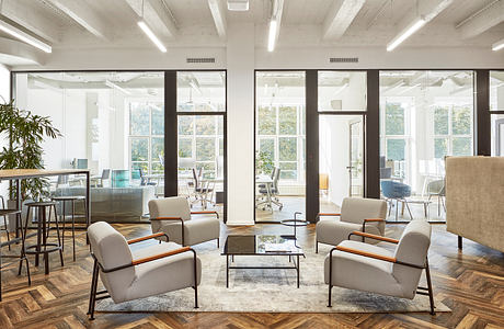 McCann Prague Offices: Industrial Warmth and Park-Light Worklife Team