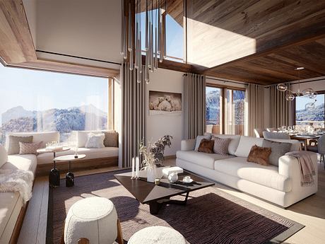 Guernerés Recasts the Alpine Chalet with Warm Timber and Brass Glow - 3