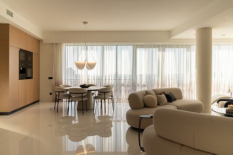 NK Apartment — Open-Plan Living With Calm Tones and Refined Surfaces - 3