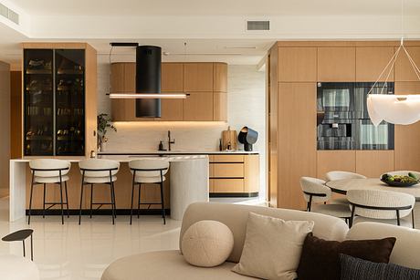 NK Apartment — Open-Plan Living With Calm Tones and Refined Surfaces - 6