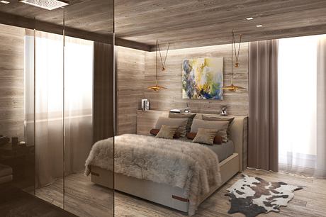 Guernerés Recasts the Alpine Chalet with Warm Timber and Brass Glow - 8