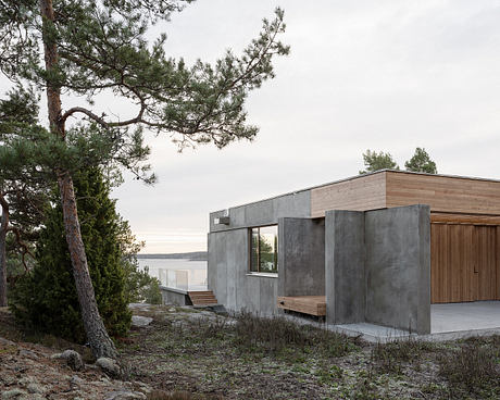 House Djurö Refines Indoor–Outdoor Living with Concrete Terrace - 10