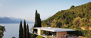 Villa Dellago Opens To Lake Light Through Twin Sunken Patios Below