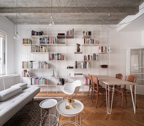 Functionalist Apartment with Pink Piggy Recasts a 1930s Prague Home - 2
