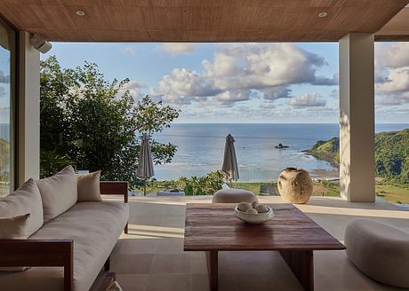 Villa Boe Calm Geometry Shapes a Terraced Home Above the Sea Horizon - 2