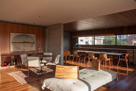 Higienópolis Apartment: Open-Plan Living Framed by Urban Views Beyond - 3