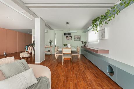 Aperol Apartment Balances Playful Color With Warm Cumaru Craft - 5