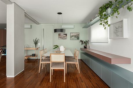 Aperol Apartment Balances Playful Color With Warm Cumaru Craft - 6