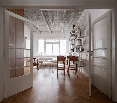 Functionalist Apartment with Pink Piggy Recasts a 1930s Prague Home - 5