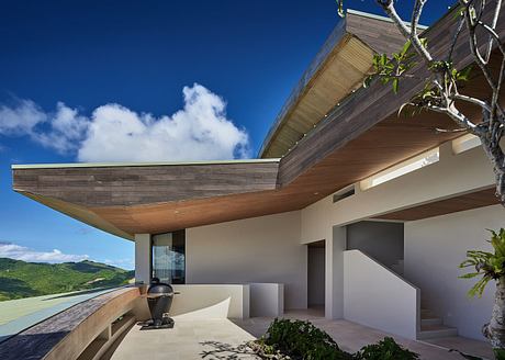 Villa Boe Calm Geometry Shapes a Terraced Home Above the Sea Horizon - 8