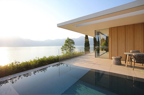 Villa Dellago Opens To Lake Light Through Twin Sunken Patios Below - 7