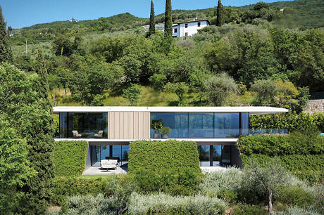 Villa Dellago Opens To Lake Light Through Twin Sunken Patios Below - 9