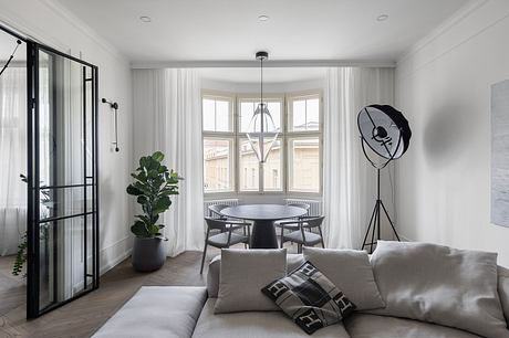 Vinohradská: Minimalist Prague Apartment With Herringbone Warmth - 2