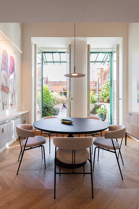 GR Apartment: A Lemon-Yellow Stair Animates a Roman Prati Duplex - 3