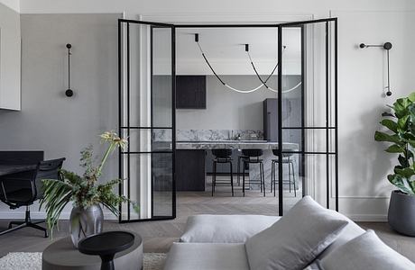 Vinohradská: Minimalist Prague Apartment With Herringbone Warmth