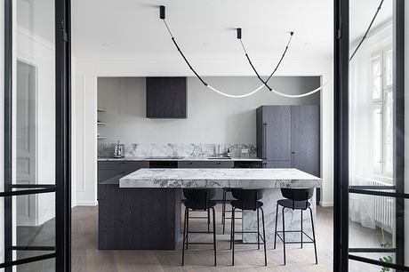 Vinohradská: Minimalist Prague Apartment With Herringbone Warmth - 4