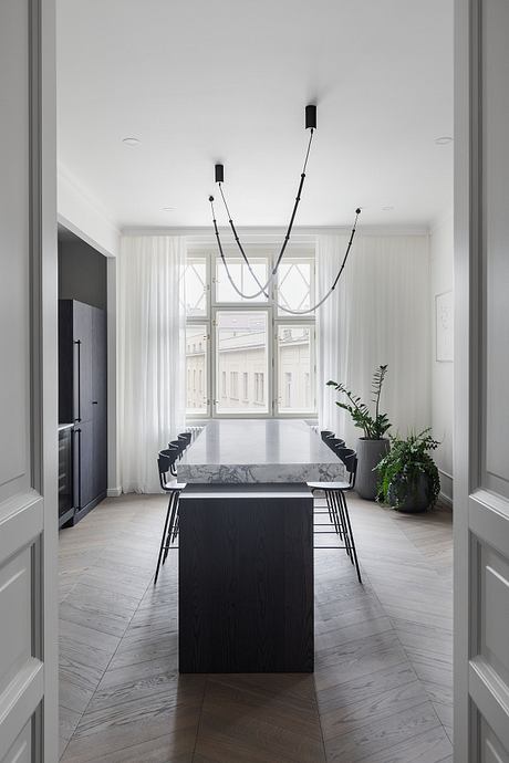 Vinohradská: Minimalist Prague Apartment With Herringbone Warmth - 6