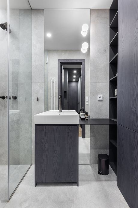 Vinohradská: Minimalist Prague Apartment With Herringbone Warmth - 8