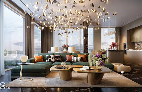 Designer Apartment in Estonia Pairs Dubai Glamour with Warm Living