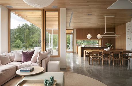 Beach House: Lake Archambault Residence — Light, Lake, and Line in Sun
