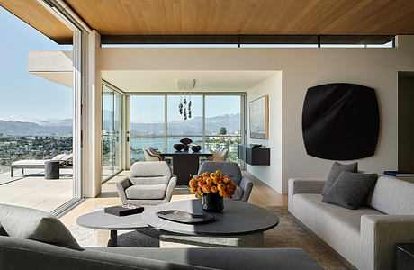 Lagoon View: Open Plan Living Framed by Bay Vistas
