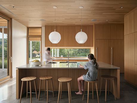 Beach House: Lake Archambault Residence — Light, Lake, and Line in Sun - 3