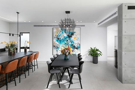 Concrete Harmony House Balances Cool Minimalism With Vivid Comfort - 5