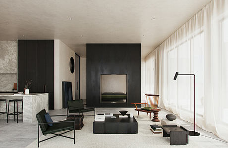 Admirals Row: Minimalist Penthouse Crafted For Light, Shadow, Calm