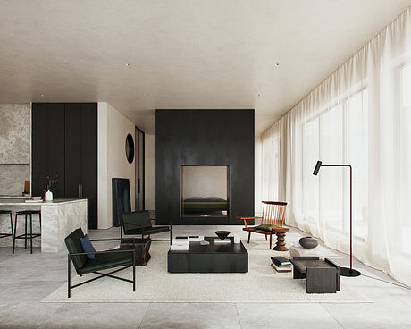 Admirals Row: Minimalist Penthouse Crafted For Light, Shadow, Calm - 1