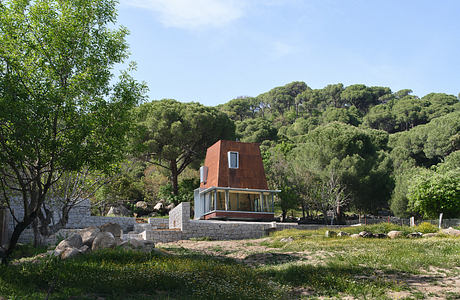 Cabin in Woods by Ediz Demirel Works