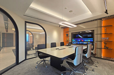 Carbon Holding Reimagines Office Life with Curves, Light and Color - 6