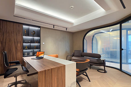 Carbon Holding Reimagines Office Life with Curves, Light and Color - 7