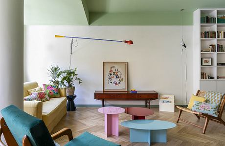 Casa Monti Parioli: Color-Rich Roman Apartment for Modern Living