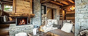 Kelly Chalet Warms Alpine Stone And Timber With Soft Luxury Inside