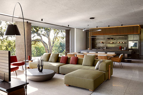 Planted Pavilion: A Low-Slung Retreat Woven Into Constantia Hills - 2