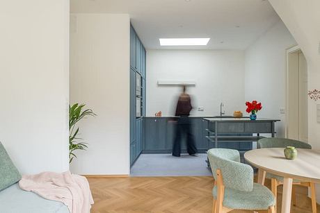 Steinach 10 Reframes Attic Living With Color-Rich Belle Époque Details - 2