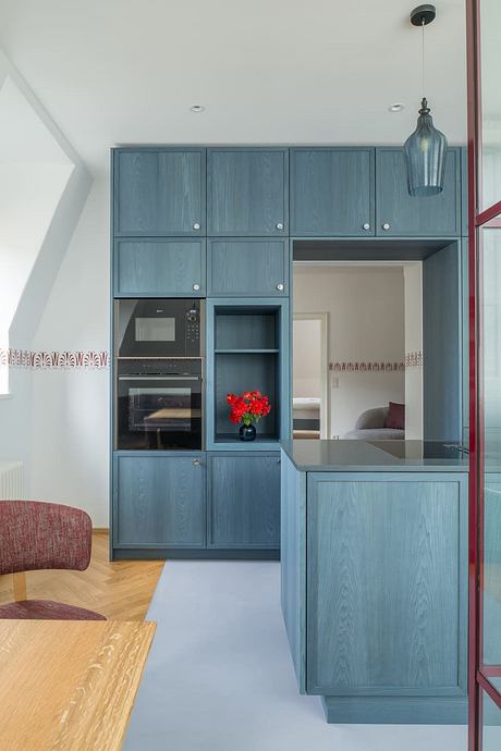 Steinach 10 Reframes Attic Living With Color-Rich Belle Époque Details - 3