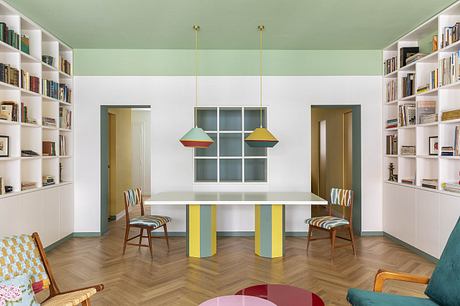 Casa Monti Parioli: Color-Rich Roman Apartment for Modern Living - 4
