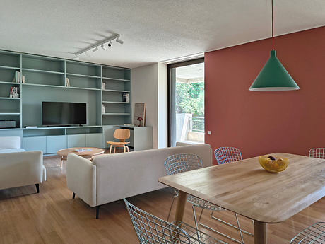 Apartment in Kifissia Reframes Modernist Roots with Lush Color - 2