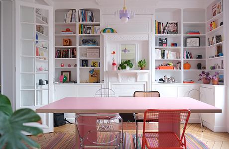 Appartement Republique: Paris Apartment Revived with Bold Color Hues