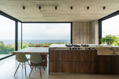 Casa A12 in Aci Castello Pairs Boardlike Concrete with Lava Stone - 5