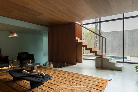 Casa A12 in Aci Castello Pairs Boardlike Concrete with Lava Stone - 9