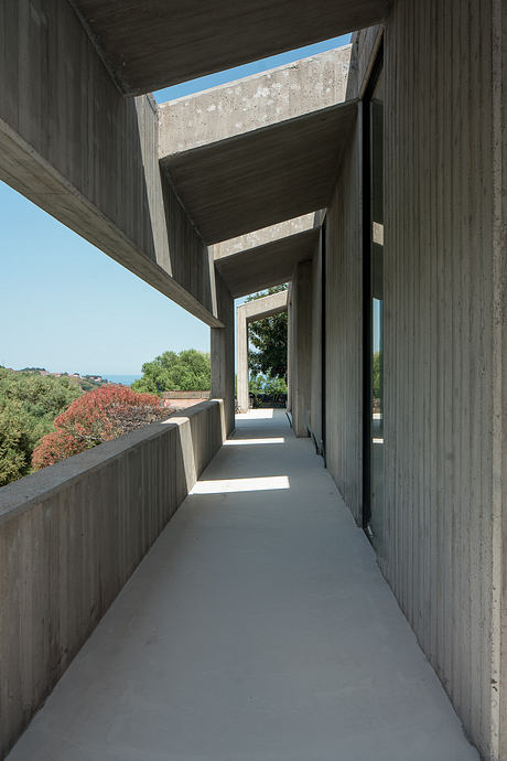 Casa A12 in Aci Castello Pairs Boardlike Concrete with Lava Stone - 12