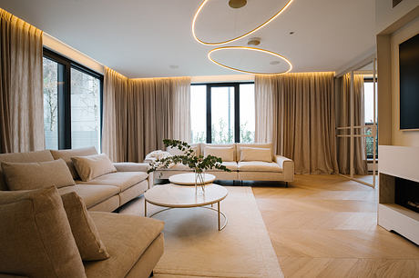 Pigwy Residence Shapes a Quiet Domestic Mood Through Marble and Oak - 1