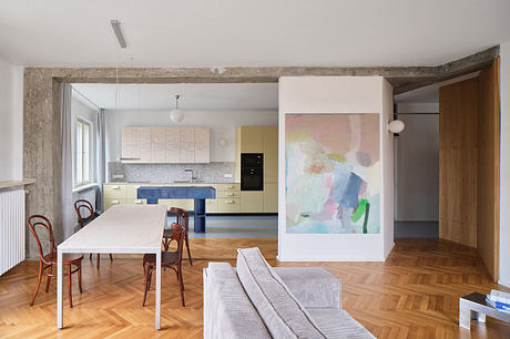 Corner Apartment Reworks a 1930s Prague Home Around River Views - 2