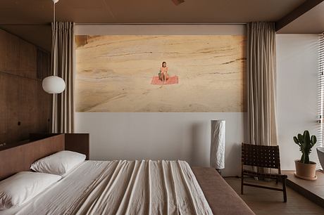 Limestone Project Uses Earth Tones to Shape Quiet Guest Rooms Inside - 2