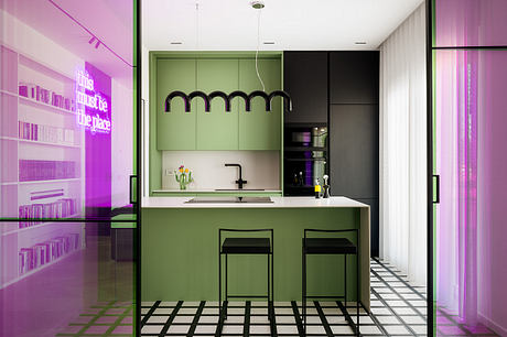 Casa Kaleido Balances Soft Daylight with Saturated Interior Color - 5